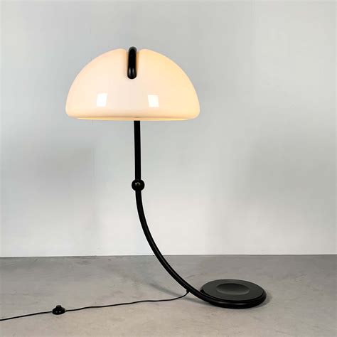 Black Serpente Floor Lamp By Elio Martinelli For Martinelli Luce 1970s 132241