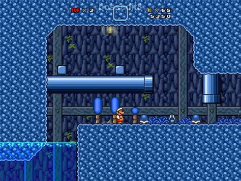 Super Mario Bros X Smbx Custom Level Blue Caves Youtube