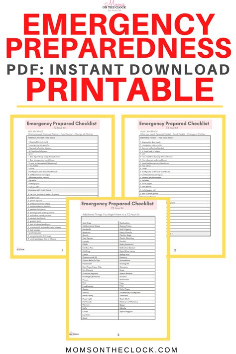 Preparing For Emergencies With A Printable Emergency Plan Template