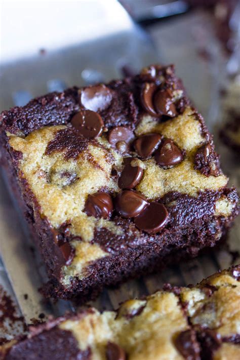 Chocolate Chip Cookie Brownies Gimme Delicious Brownie Cookies Chocolate Chip Cookie Brownies