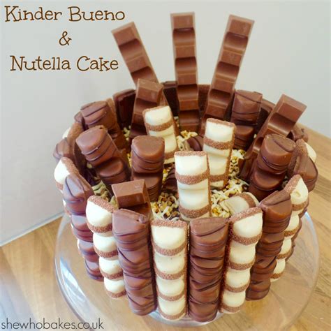 Kinder Bueno Nutella Cake She Who Bakes
