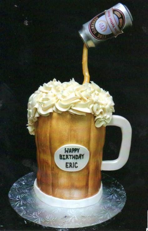 Have A Beer Cake With Images Adult Birthday Cakes Beer Mug Cake Creative Birthday Cakes