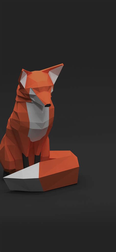 1125x2436 Low Poly Fox Iphone Xsiphone 10iphone X Hd 4k Wallpapers