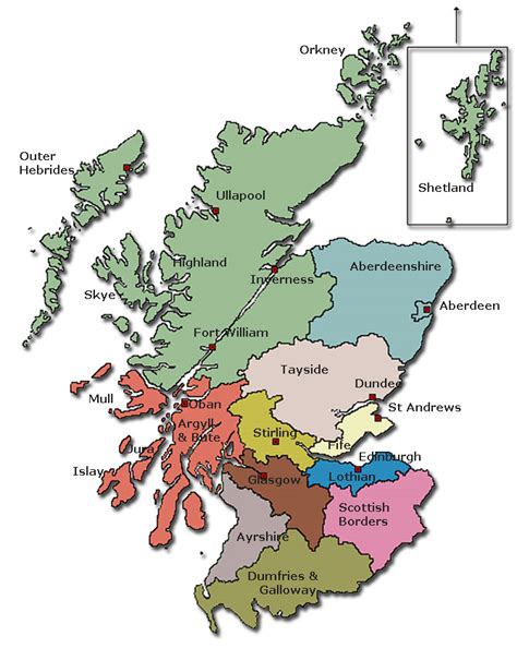 Maps Of Scotland Scotland Info Guide