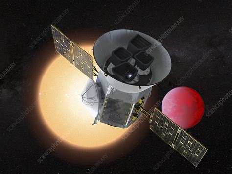 Transiting Exoplanet Survey Satellite Illustration Stock Image