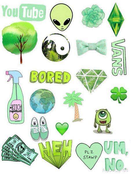 Trend Terbaru Sticker Tumblr Aesthetic Green Aneka Stiker Keren