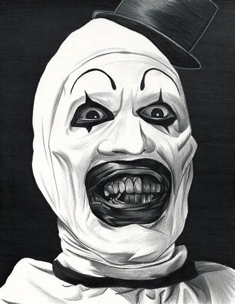Scary Clown Drawing Horror Drawing Creepy Drawings Unique Drawings