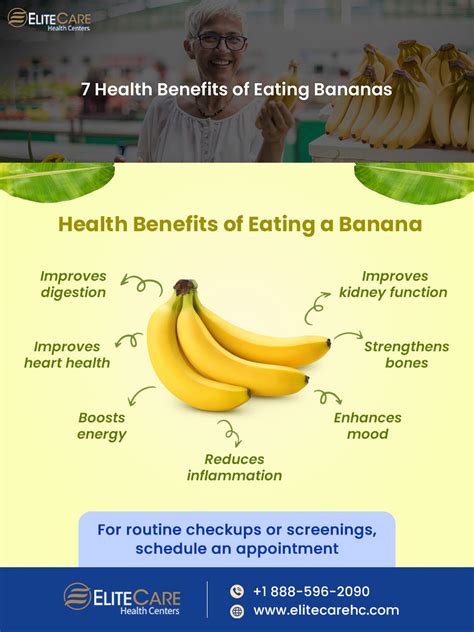 7 Health Benefits Of Eating Bananas Elitecare Hc