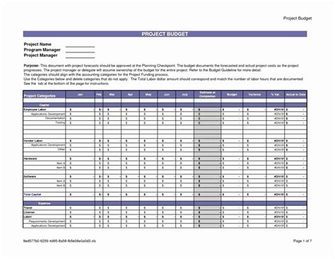 construction inventory spreadsheet pertaining