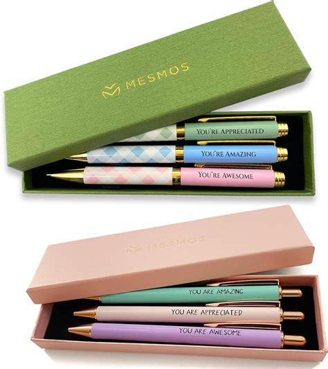 Amazon Com Mesmos Pastel Pen And Gingham Pen Set Appreciation
