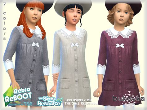 The Sims Resource Retro Reboot Retro Dress