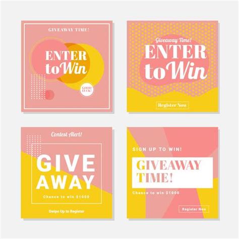 Check out our instagram giveaway template selection for the very best in unique or custom, handmade pieces from our design & templates shops. Instagram Contest Template Vector 229698 - Download Free ...