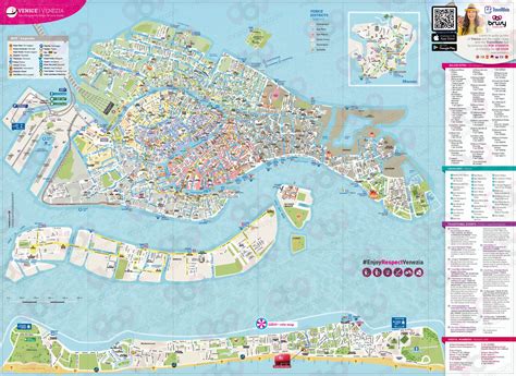 Visualizzazione di tutti i 9 luogo preferito logo utile per negozi di prodotti alimentari, negozi di souvenir, ricette di dessert, scuola. Mappa turistica di Venezia | Mappa generica di Venezia con ...