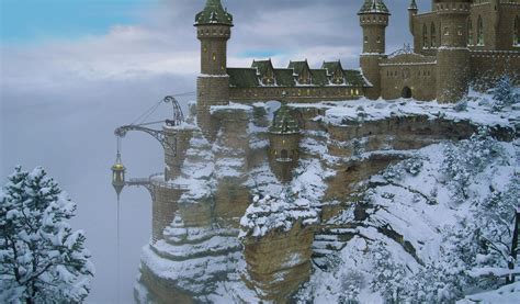 Kunětice Mountain Castle, Czech Republic | Fantasy castle, Snow castle