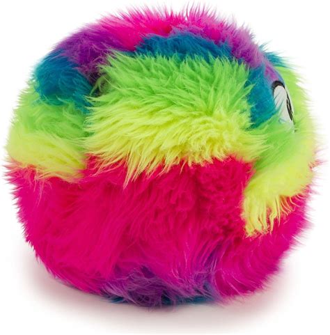 Godog Furballz Rainbow Plush Dog Toy With Chew Guard Technology Large