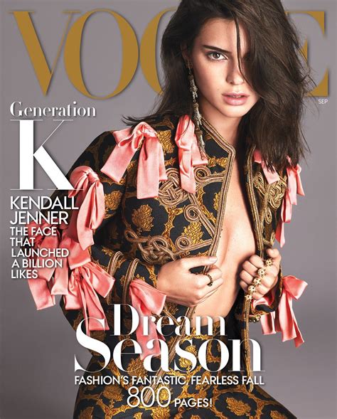 Kendall Jenner Covers Vogue September Issue Wears Gucci