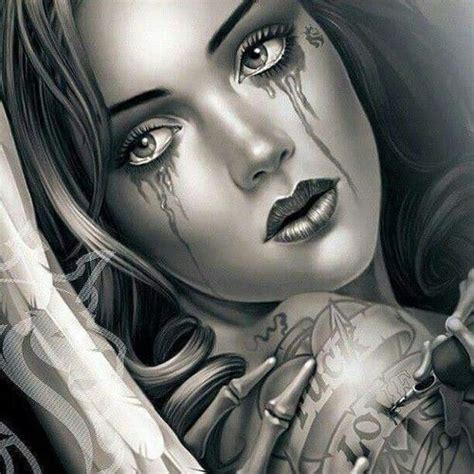 Imagen De Broken Heart Sadness And Tears Chicano Art Lowrider Art