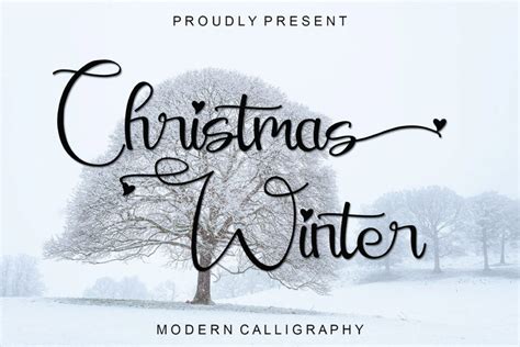 Christmas Winter Calligraphy Font Free Download