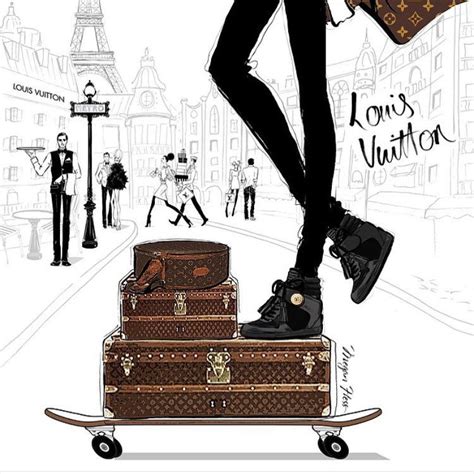 Louis Vuittonparisfrance Beautiful Illustration Pinned By Ton