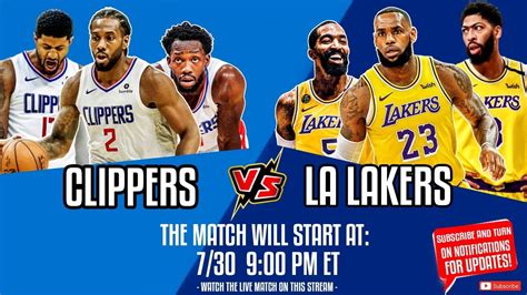 Los Angeles Lakers Vs Los Angeles Clippers Lakers Vs Clippers Nba