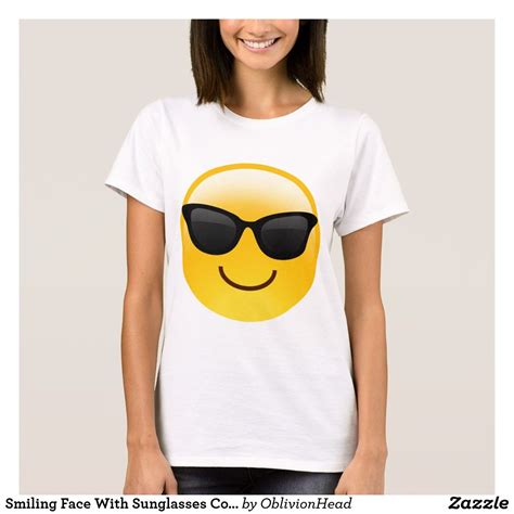 Smiling Face With Sunglasses Cool Emoji T Shirt Emoji Diy Cool Emoji