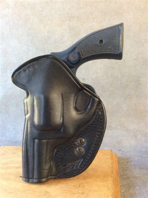 Smith & Wesson K Frame IWB Concealed Tuckable Custom Leather Holster 3