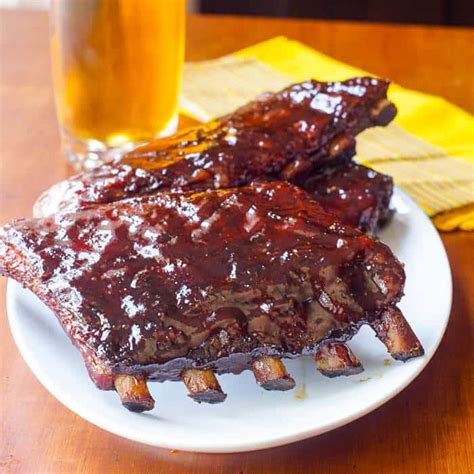 Honey Barbecue Ribs Tender Sweet Sticky Bbq Ribs From The Oven