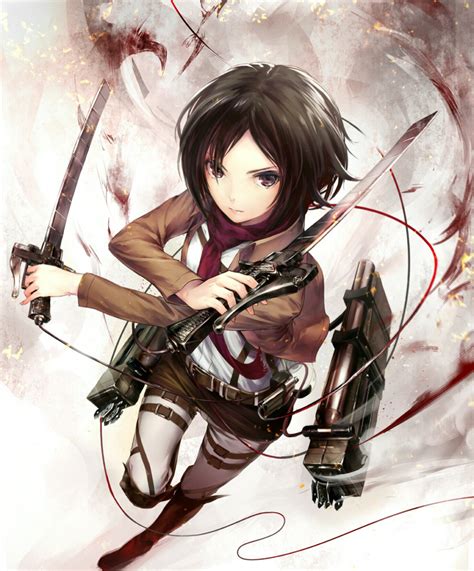 Mikasa Ackerman Shingeki No Kyojin Drawn By Shouin Danbooru