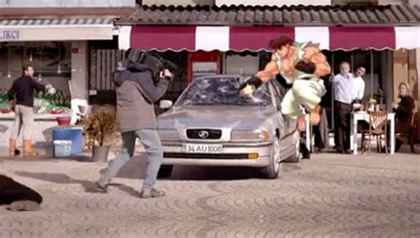 Look closely, there is a ghost in this car commercial. Street Fighter Car Insurance Commercial - Funny Video ...
