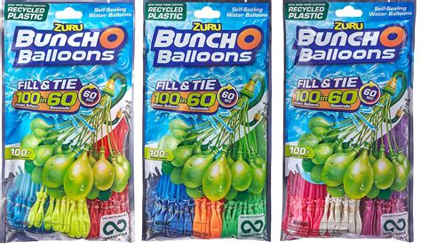 ZURU BUNCH O BALLOONS 3 Pack (300 Water Balloons Total in Assorted Colors) - Walmart.com