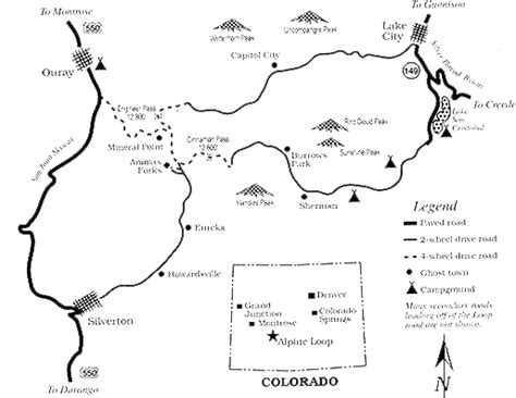 Alpine Loop Scenic Byway Colorado Map Oconto County Plat Map