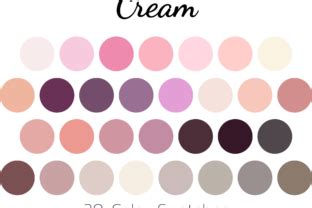 Color Palette Color Swatches Cream Graphic By Rujstock Creative Fabrica