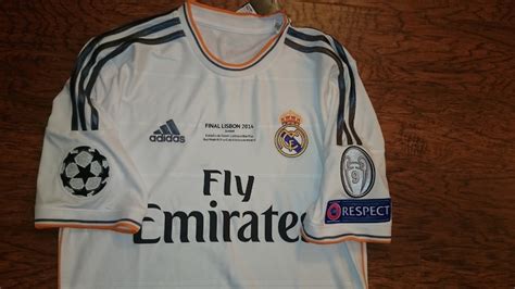 Customization available for player names. Jersey Real Madrid 2014 Final Champions League Original ...