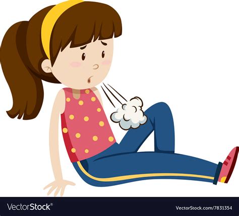 Teenage Girl Feeling Tired Royalty Free Vector Image