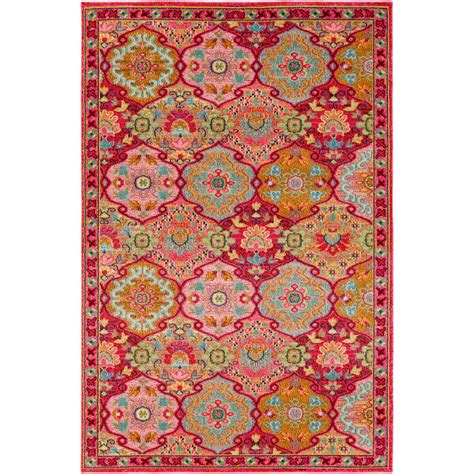 Surya Anika Bright Pink 7 Ft 10 In X 10 Ft 3 In Indoor Area Rug