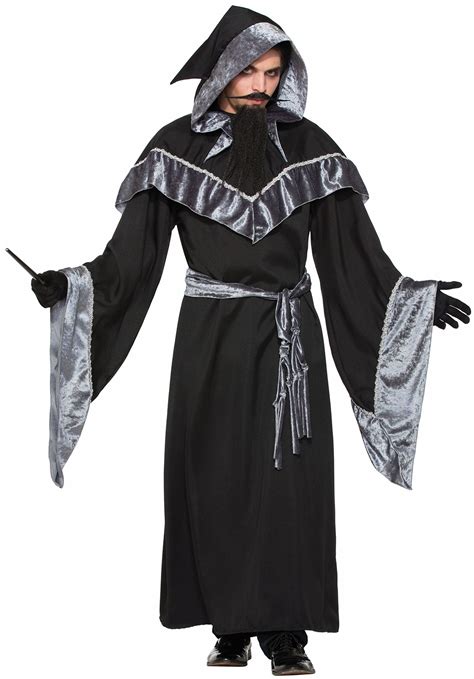 Mystic Sorcerer Gothic Evil Warlock Wizard Robe Adult Size Halloween