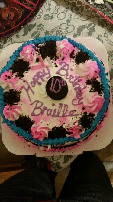 Baskin Robins Oreo Ice Cream Cake With My Touch Of Color Oreo Ice Cream Cake Monster High Party