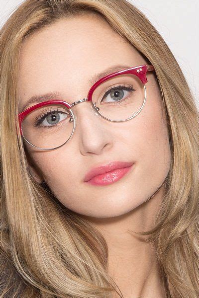 Annabel Browline Red Glasses For Women Eyebuydirect Eye Wear Glasses Red Glasses Red Frame