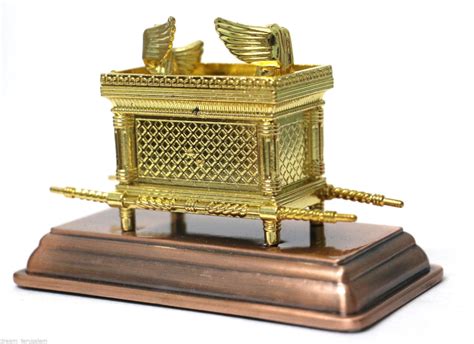 Gold Jewish Ark Of The Covenant Testimony Copper Base Replica Etsy