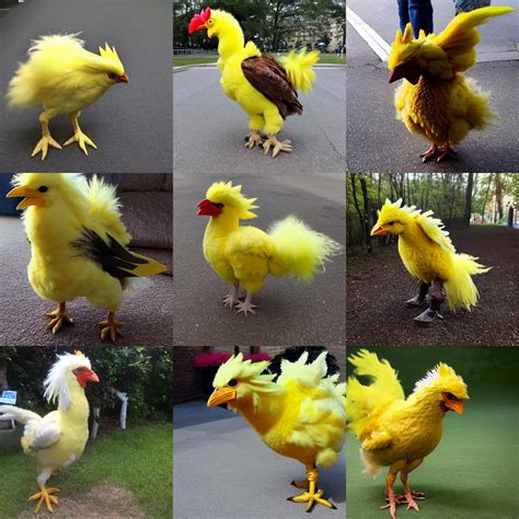 Photo Of A Real Life Chocobo Full Body Stable Diffusion Openart