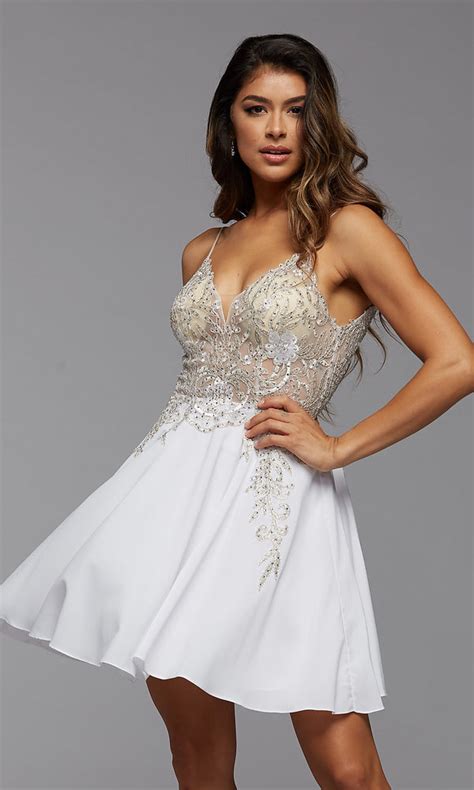 Embroidered Promgirl Short Prom Dress Promgirl
