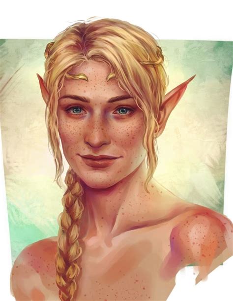Female Elf Image By Ken Dawg On Non Human Characters Fantasy Art