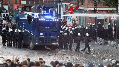 Hamburg Police Try To Remove G Protesters Cnn Video