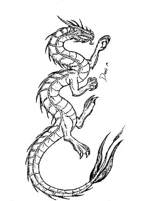 Older children will enjoy the more realistic close ups with details such as dragon face, honorable dragon and the chinese free printable dragon. Coloring Page World: Tattoo Dragon (Portrait)
