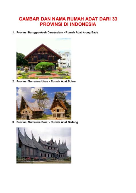 Tarian pendet pernah menjadi kekayaan budaya indonesia yang diklaim oleh negara tetangga yaitu. Gambar dan nama rumah adat dari 33 provinsi di indonesia
