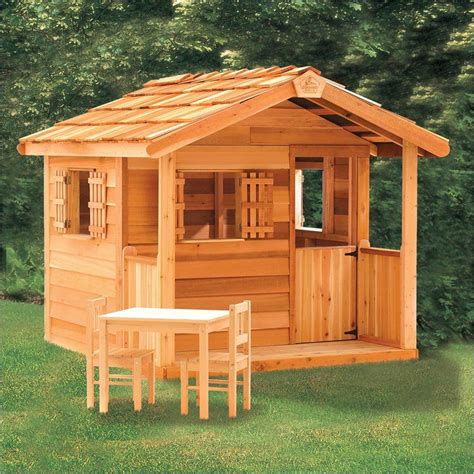 How To Construct Wooden Playhouses Wooden Playhouse Play Houses