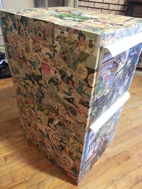 Heres How To Decorate A Comic Filing Cabinet Decor Decorative Boxes