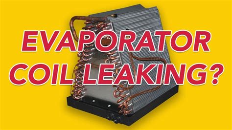 Evaporator Coil Leak Repair Evaporator Coil Freezing Youtube