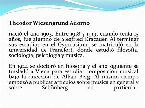 Ppt Theodor Wiesengrund Adorno Powerpoint Presentation Free Download Id 2144656