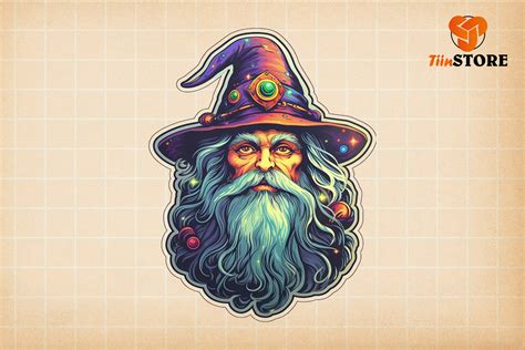 Psychedelic Wizard Graphic By Tiinstore · Creative Fabrica